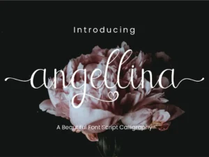 angellina calligraphy font