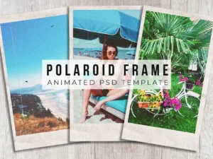 animated vintage frame template