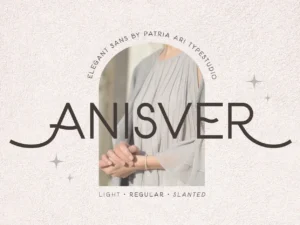 anisver font