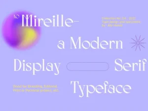 ao mireille display typeface 2