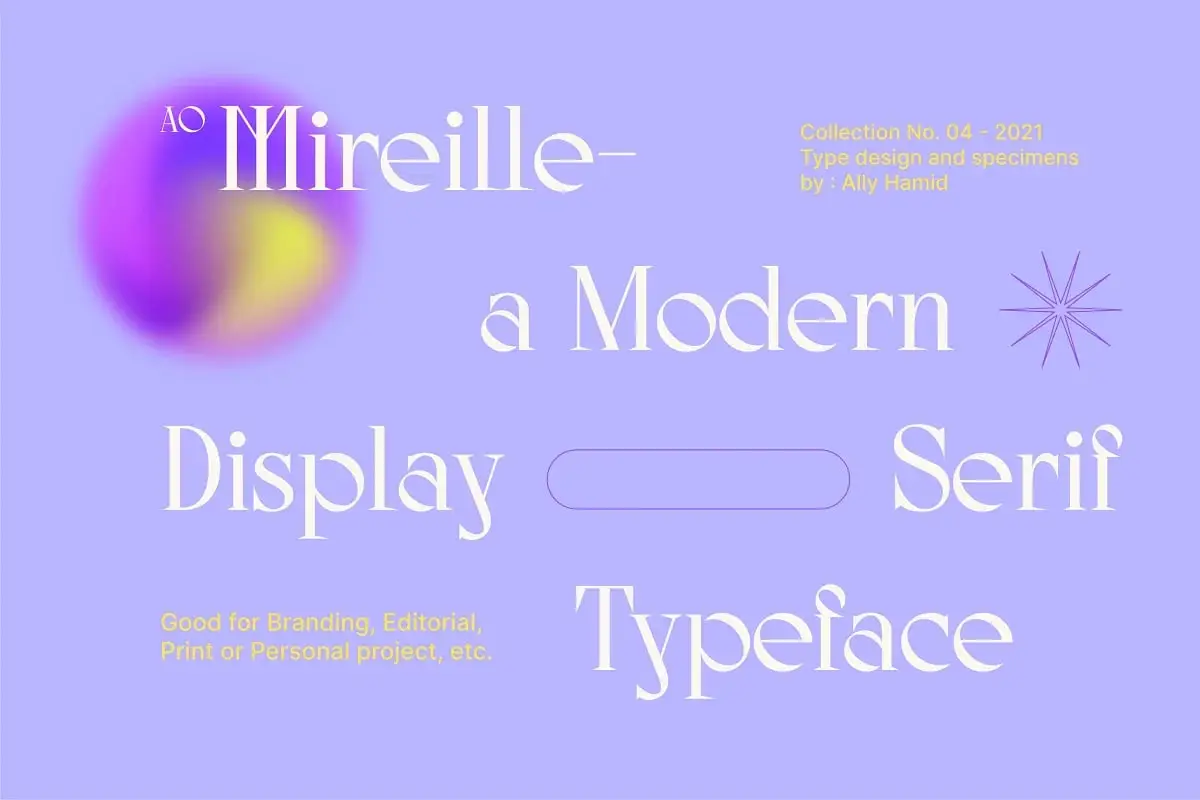 Ao Mireille-Display Typeface