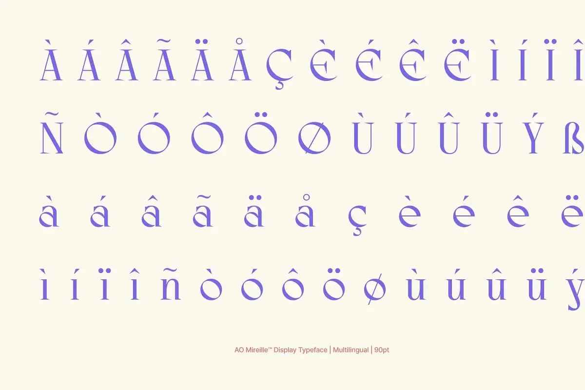 Ao Mireille-Display Typeface 4 ao mireille display typeface 4