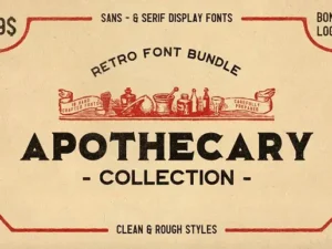 apothecary font collection
