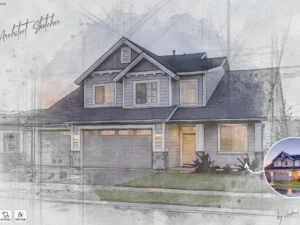architect sketcher photoshop action