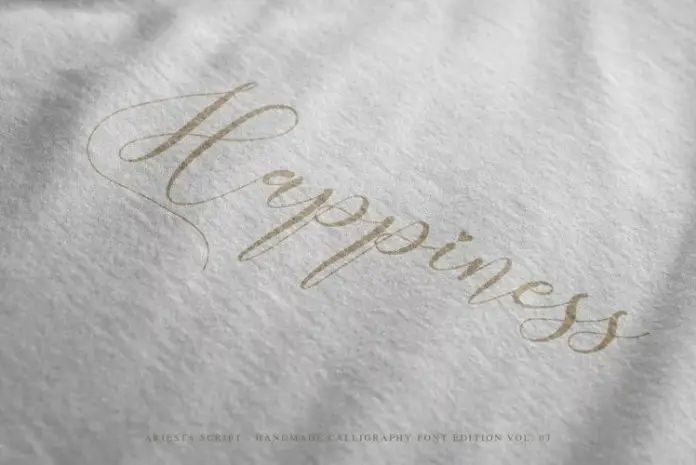 Ariesta Calligraphy Font