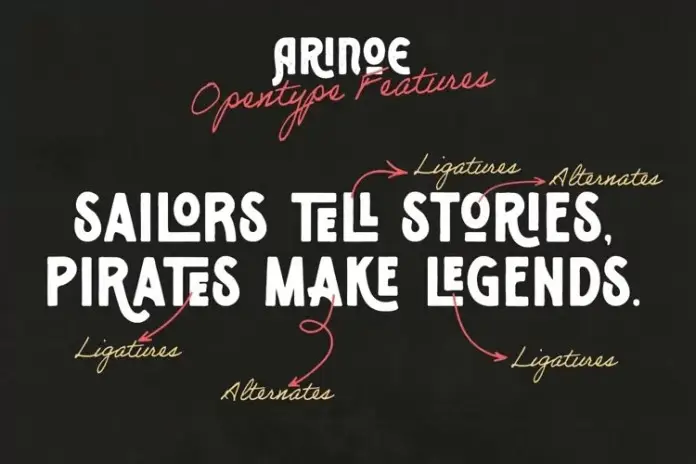 Arinoe Display Font 3 arinoe display font 4