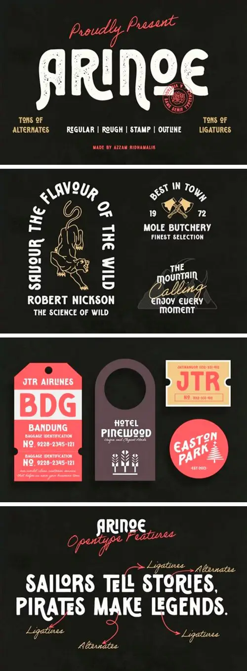 Arinoe Display Font