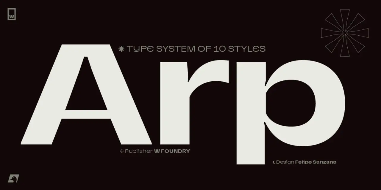 Arp Font By Felipe Sanzana