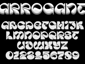 arrogant font by carmen ncher