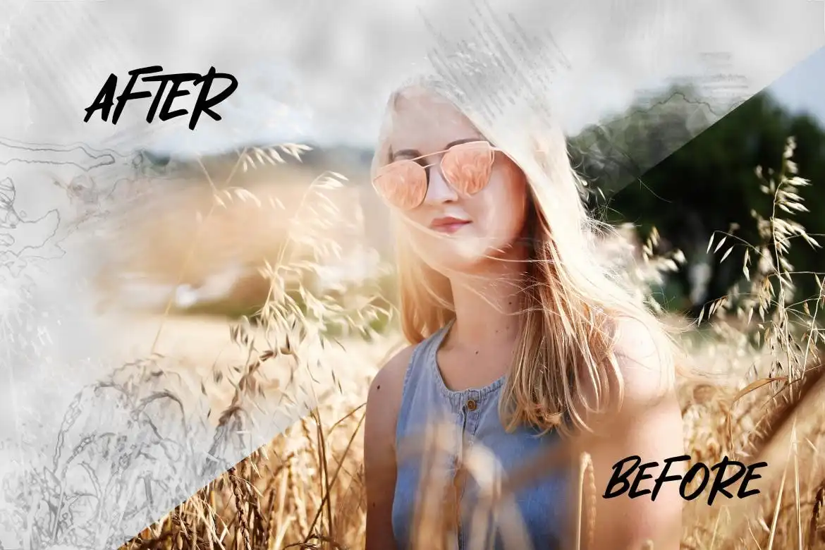 Art Painting Sketch Mix Photo Effect for Photoshop