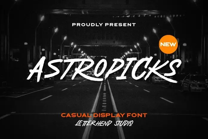 Astropicks Display Font 3 astropicks display font