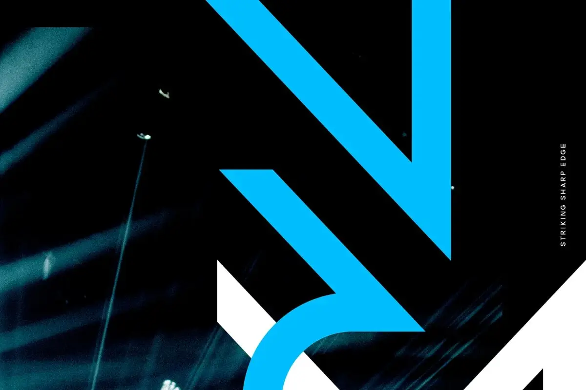 Atom-Sharp Edge Future Scifi Font 3 atom sharp edge future scifi font 4