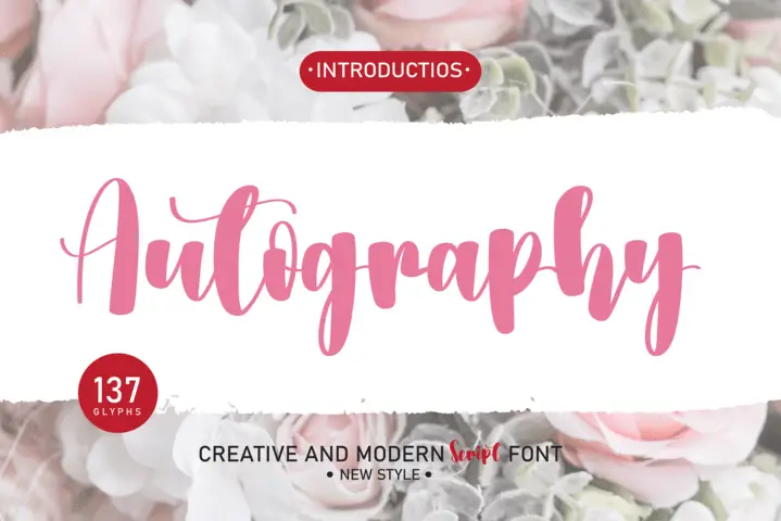 Autography Script Font
