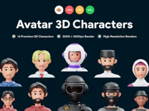 avatar 3d illustration