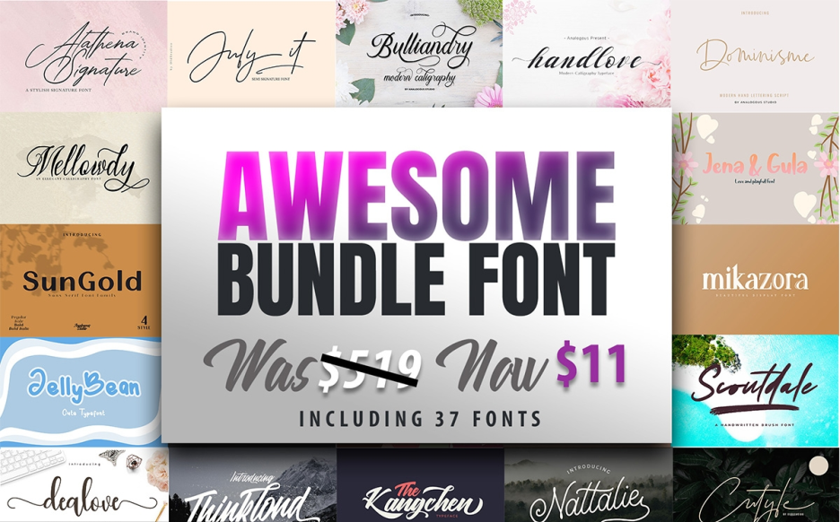 Awesome Font Bundle