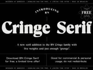 bn cringe serif by brandon nickerson