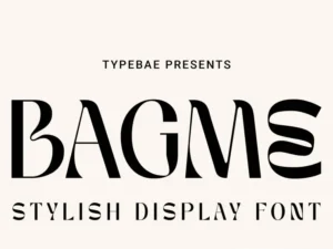 bagme stylish display font fsk5sw