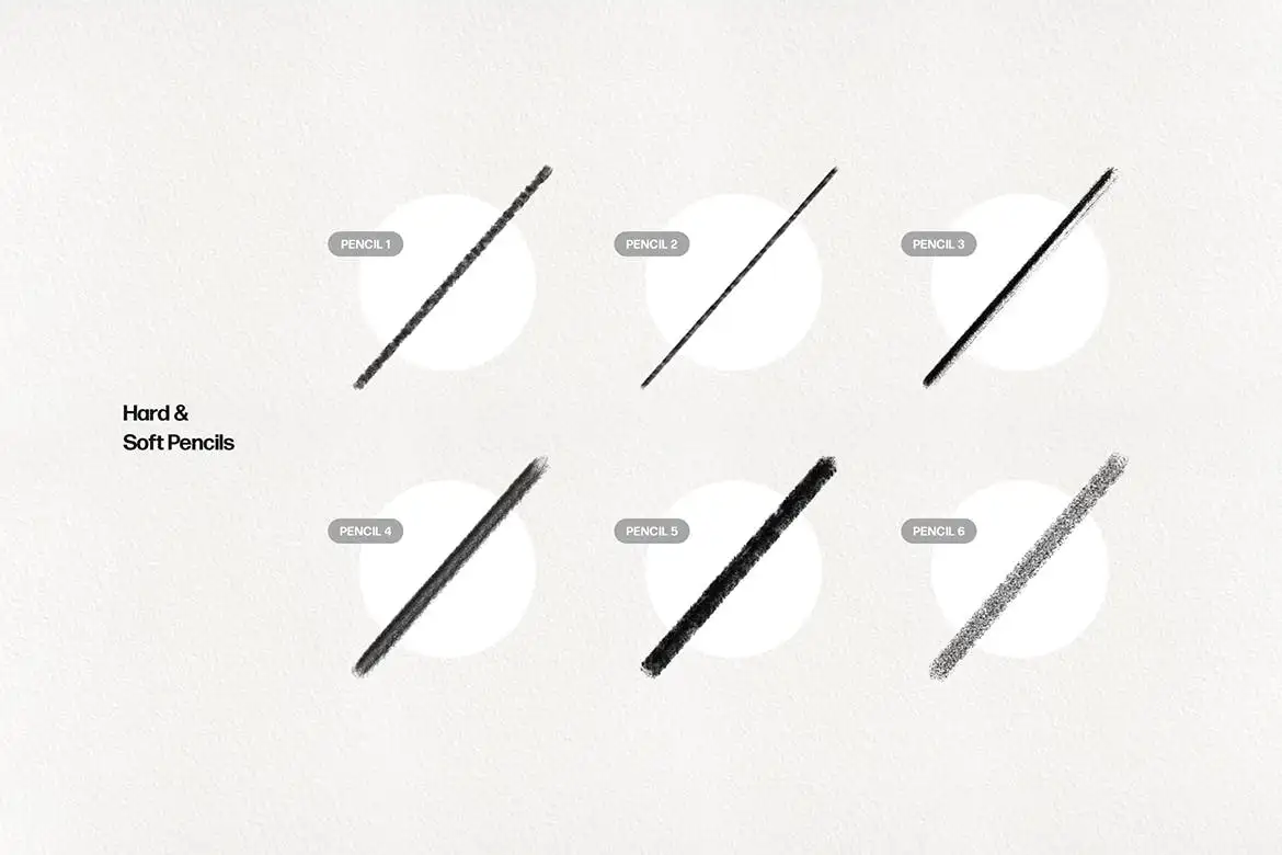 Basic Pencil Procreate Brushes 8 basic pencil procreate brushes 5