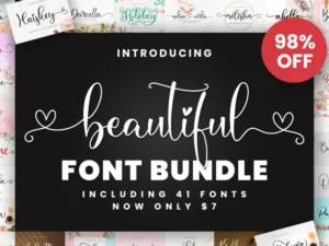 beautiful font bundle