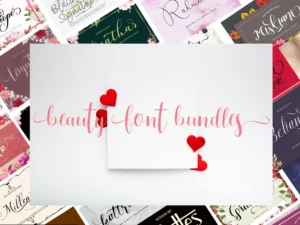 beauty font bundle