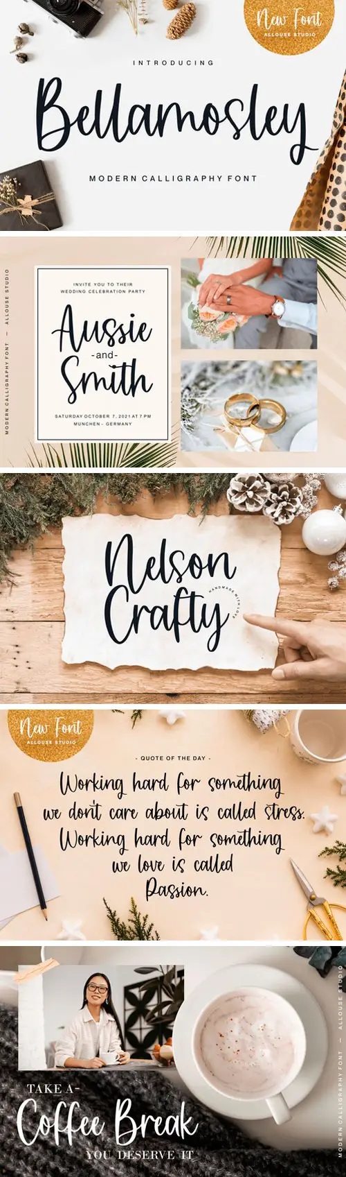 Bellamosley Script Font 3 bellamosley script font 6
