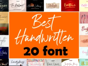 best handwritten font bundle