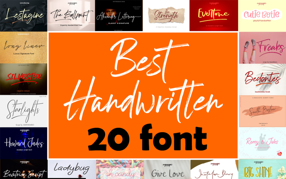 Best Handwritten Font Bundle
