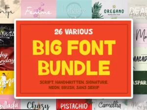 big font bundle