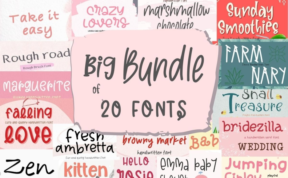 Big Fonts Bundle 2