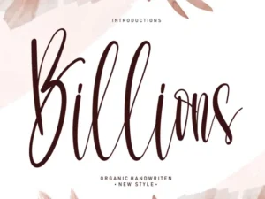 billions script font