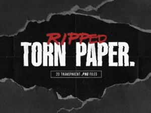 black torn paper texture pack