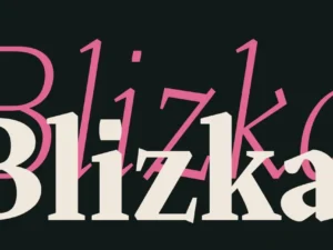 blizka font by yuexin huo