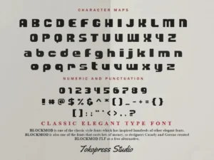 blockmod font by tokopress 2