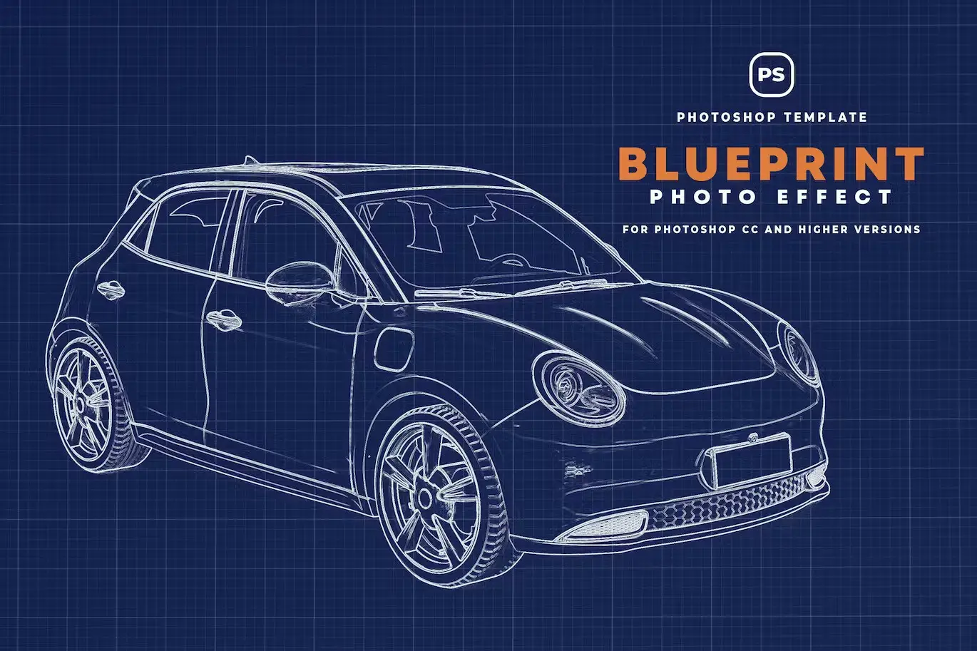 Blueprint Photo Effect