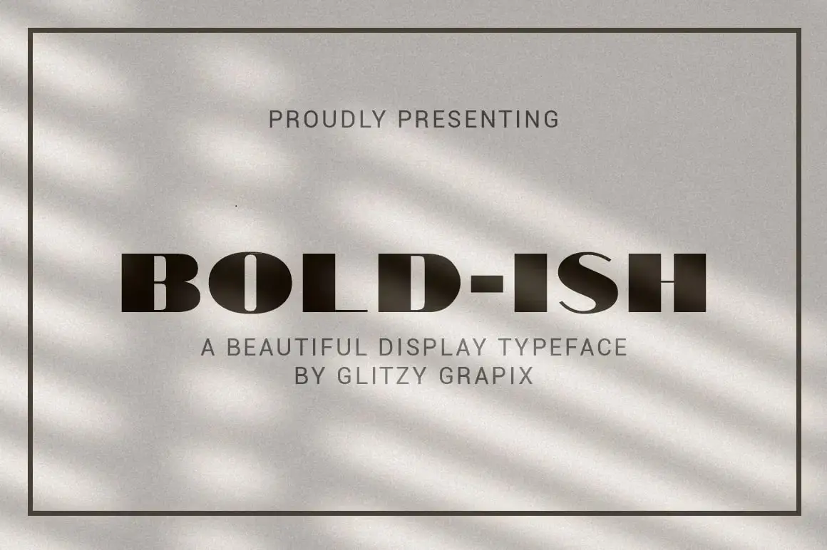 Bold-Ish Font A Modern Bold Typeface 3 bold ish font a modern bold typeface