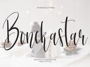 bonekastar script font