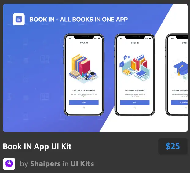 Book IN App UI Kit 1 book in app ui kit