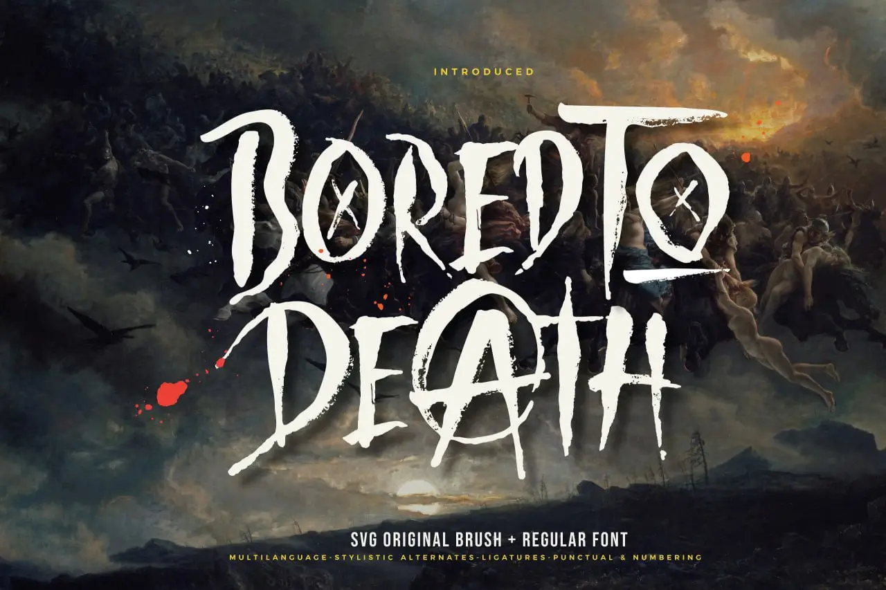 Bored To Death Font By Ramandhani Nugraha-Fortunes Co