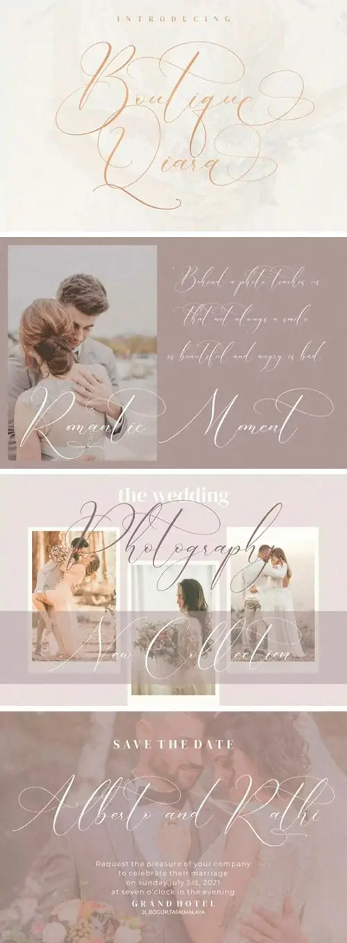 Boutique Qiara Calligraphy Font 4 boutique qiara calligraphy font 5