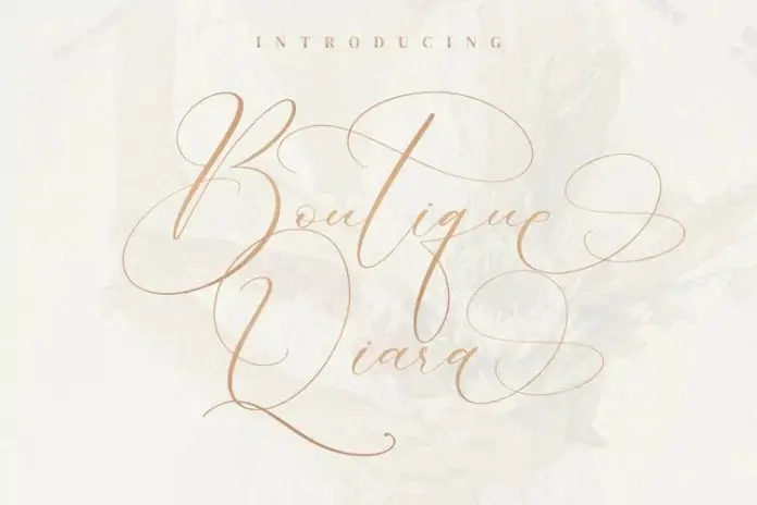Boutique Qiara Calligraphy Font