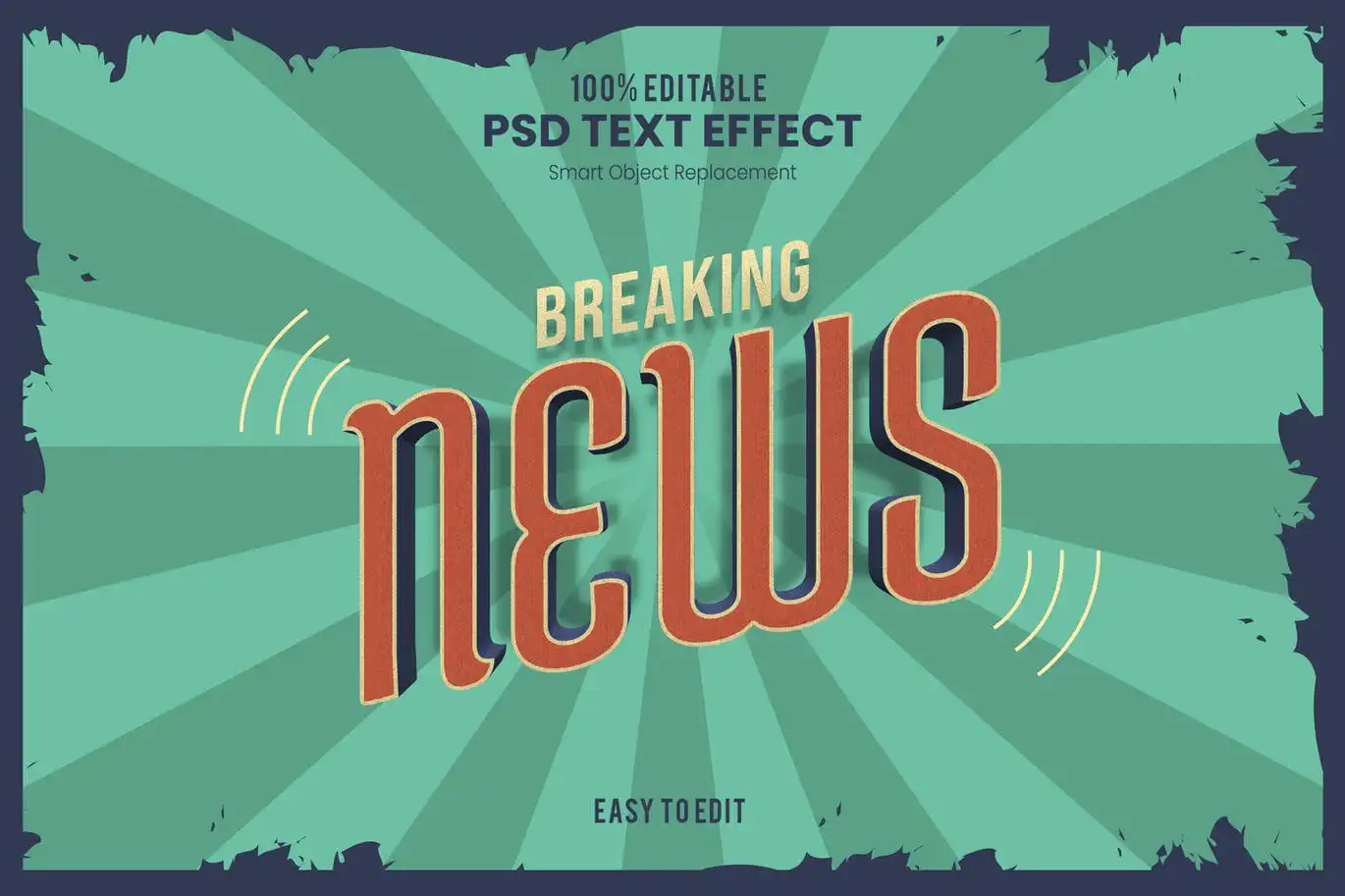 Breaking News-Retro Vintage Text Effect