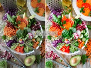 bright vibrant food photography lightroom presets
