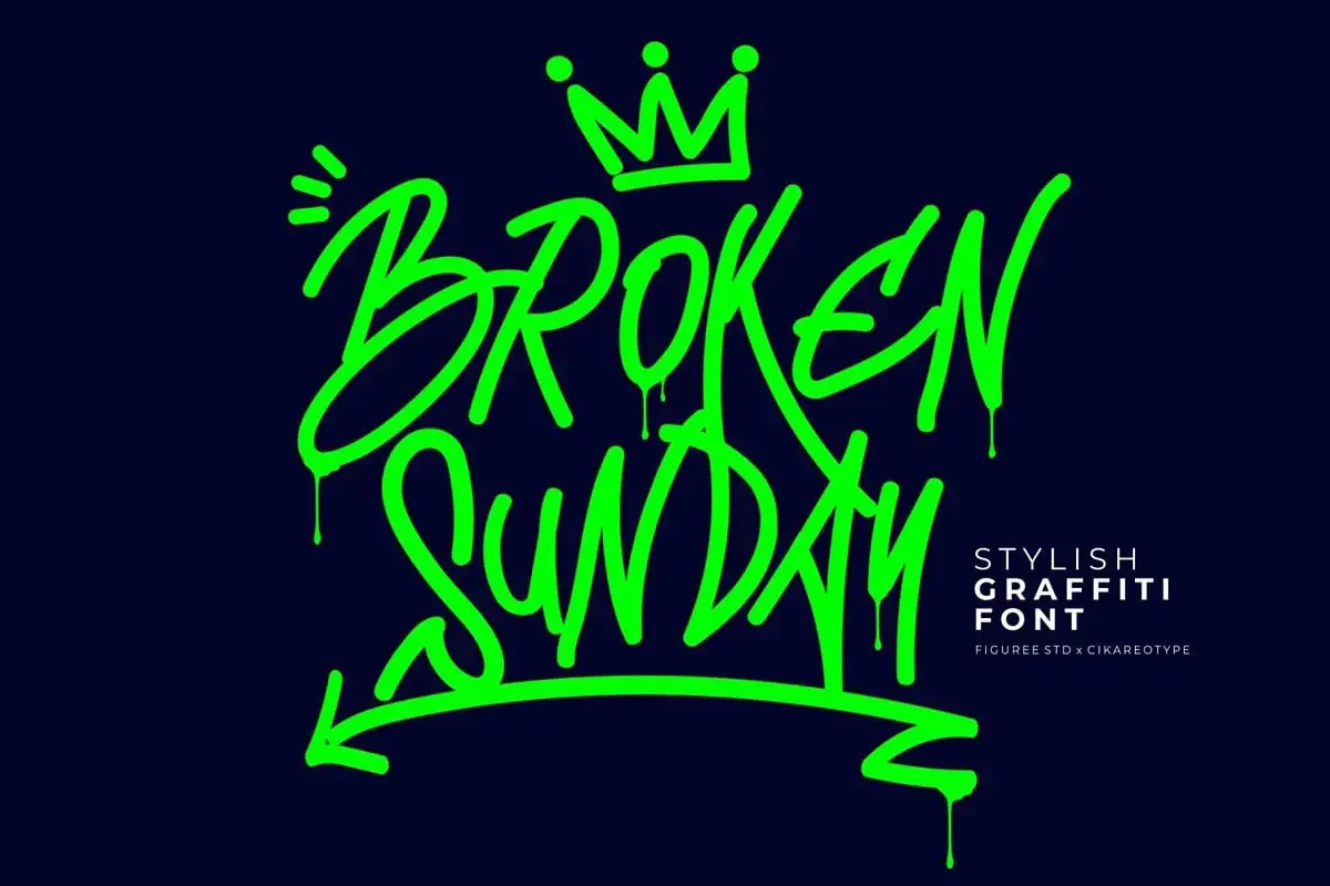 Broken Sunday-Stylish Graffiti — By Figuree Studio 4 broken sunday stylish graffiti by figuree studio