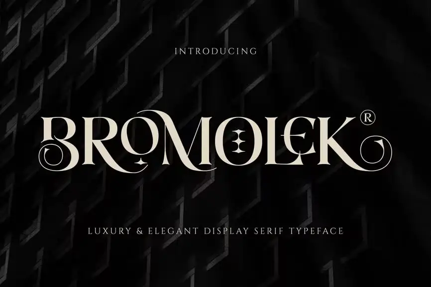 Bromolek-Luxury & Elegant Ligatures Serif 4 bromolek luxury elegant ligatures serif