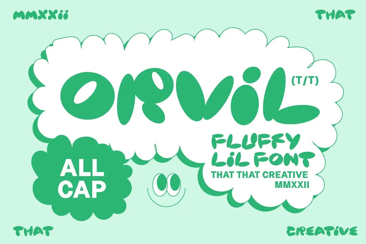 Bubble Font Orvil By That That Creative 3 bubble font orvil by that that creative