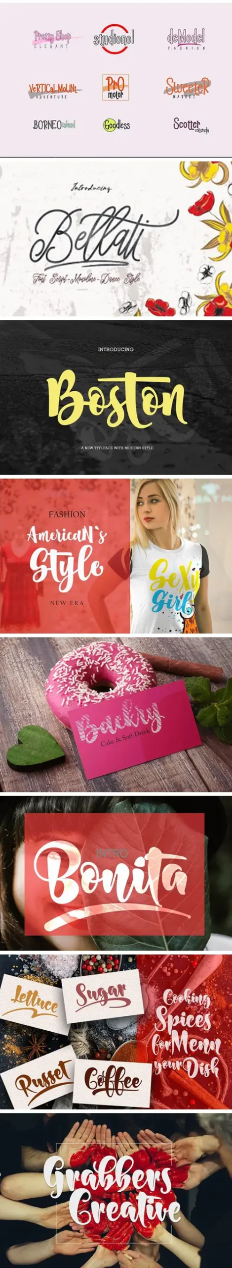 Bundle Fonts Colection 10 bundle fonts colection 36