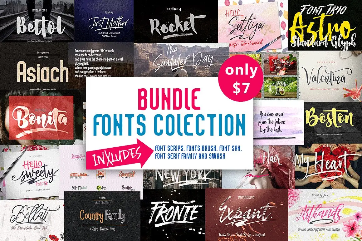 Bundle Fonts Colection 26 bundle fonts colection