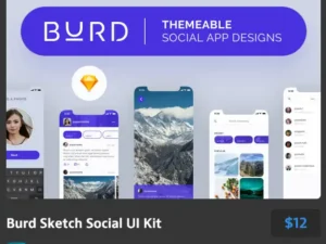 burd sketch social ui kit