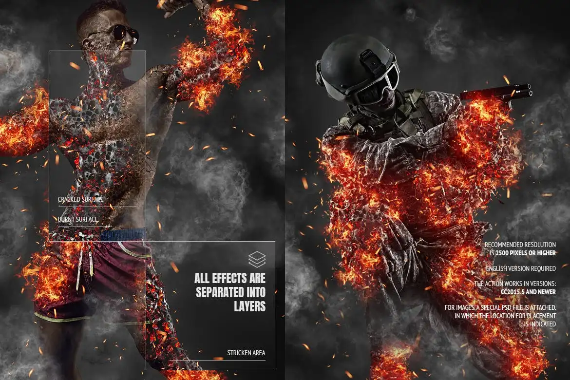 Burnt Photoshop Action 7 burnt photoshop action 2