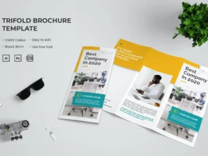 business company trifold brochure